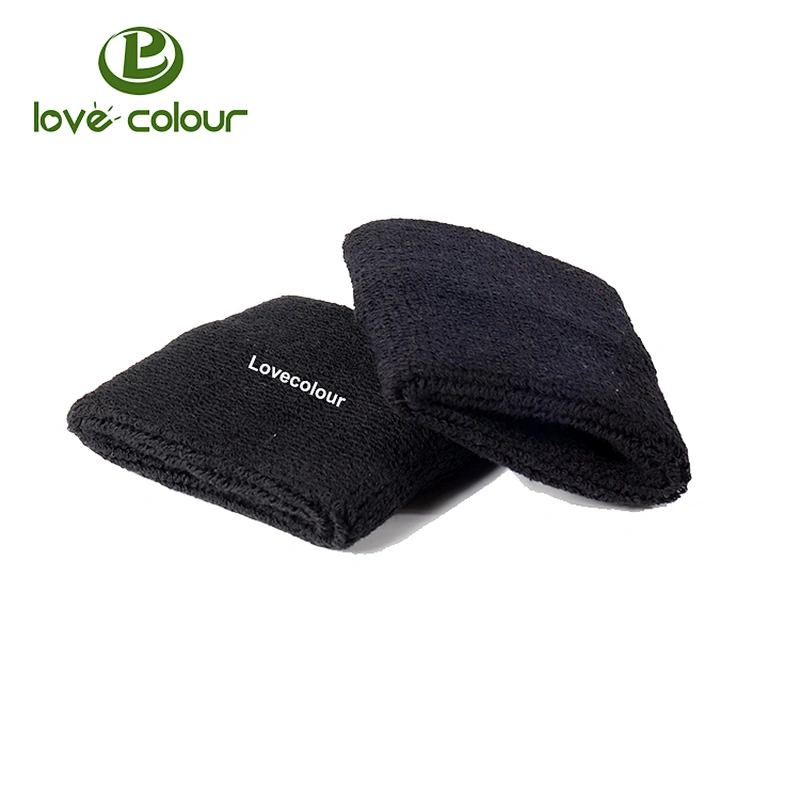 Good sale popular custom sweatbands for yoga sports (black)