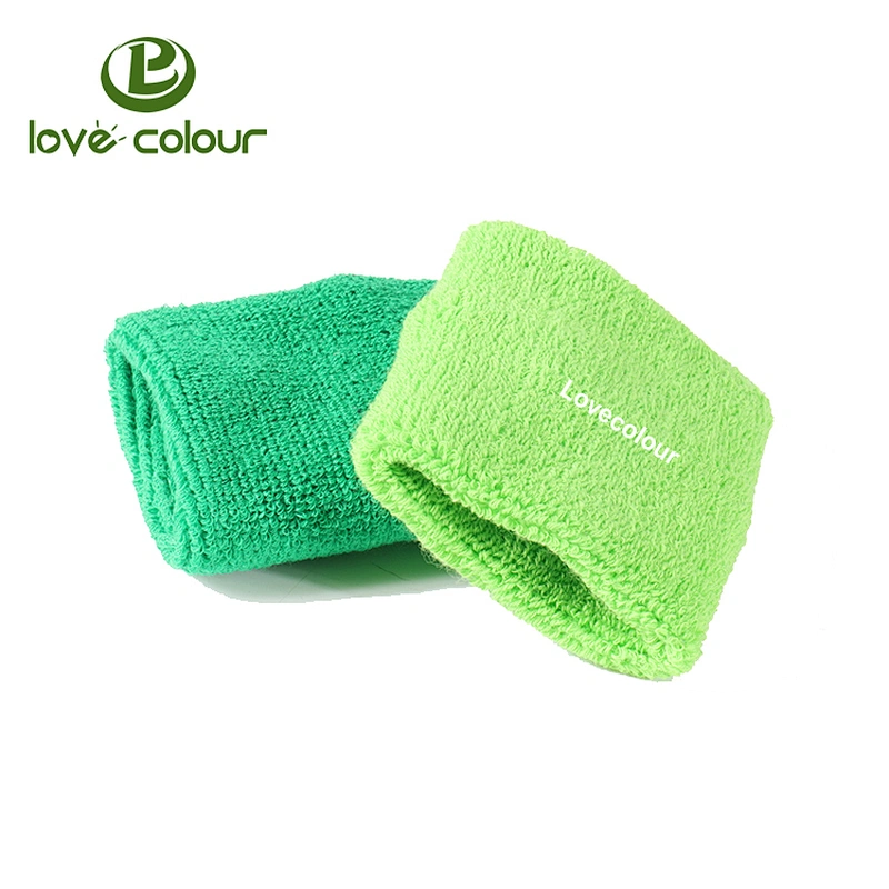 Sport events cheap custom cotton basketball sweatbands in Guangzhou factory