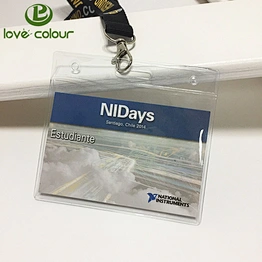 Wholesale ID card pouch/ Wholesale PVC Plastic waterproof Card Holder