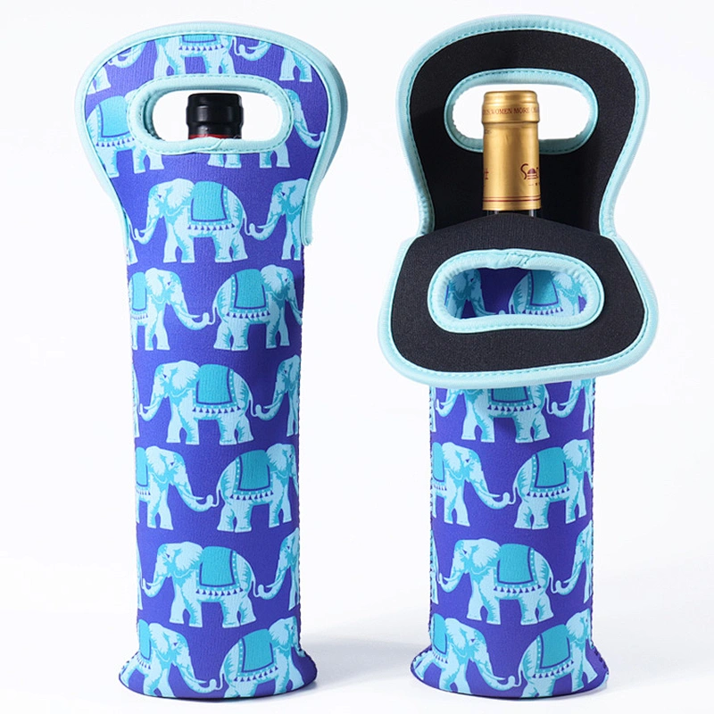 Custom Eco Friendly Neoprene Material Made Bottle Cooler Bags For Promotion