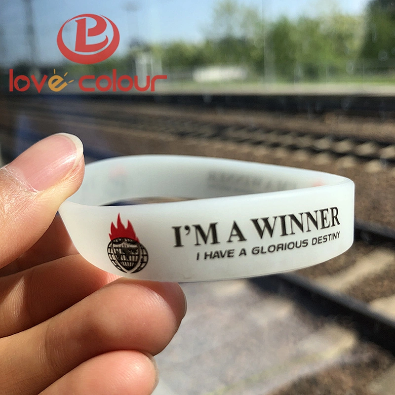 Custom event wristbands silicone bracelets with printed logo