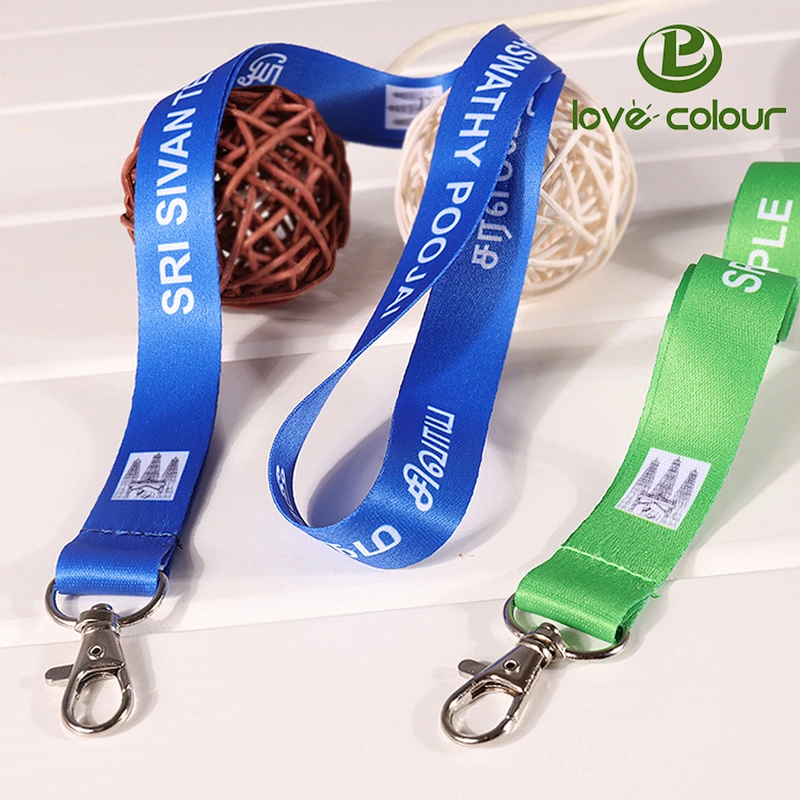 Most Popular Promotional Polyester ID Holder Solid Color Neck Strap
