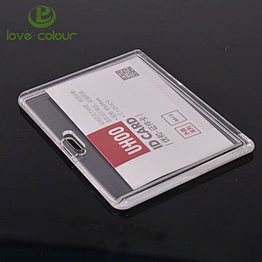 Promotional custom plastic hard ID card holder