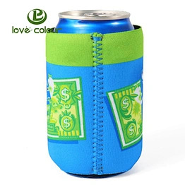 Custom 330ml Insulated Sleeve Drink Beer Holder Collapsible Can Cooler