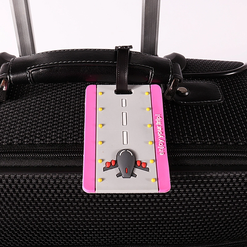 Custom bulk standard size printing pvc luggage tags