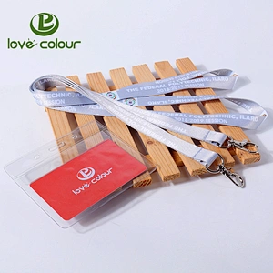 Custom soft pvc plastic sleeve card holder with strap
