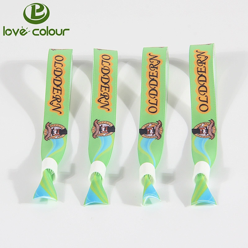 Polyester fabric satin wristbands for wedding decoration