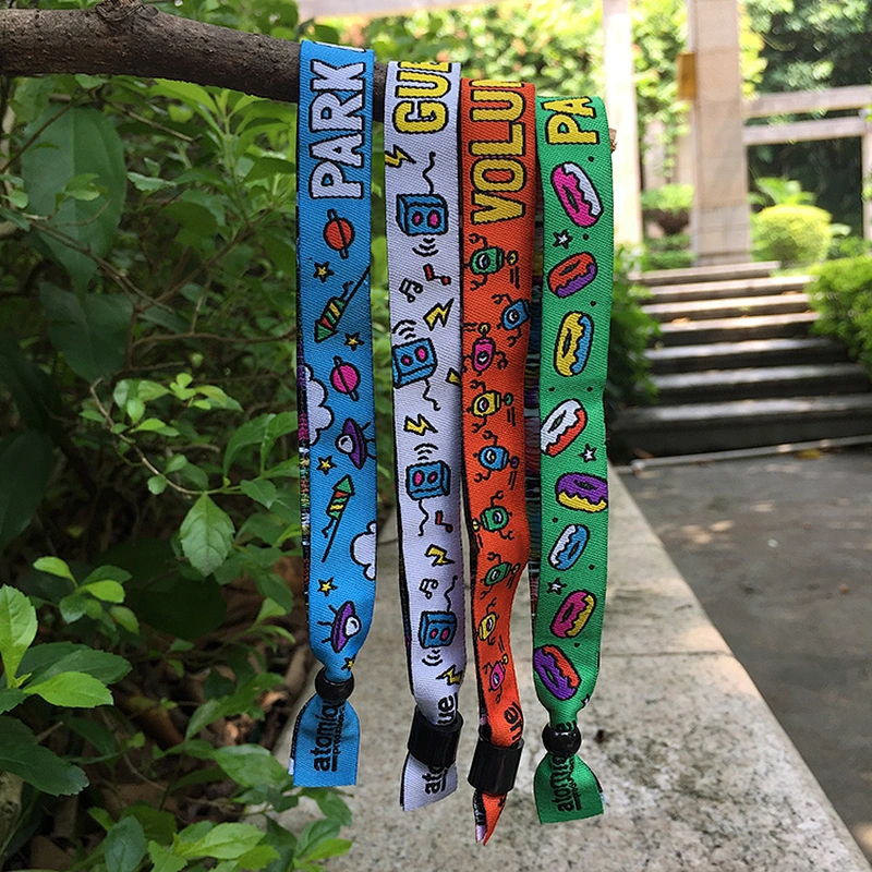 Promotional gifts personalized custom woven wristband for world cup