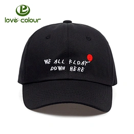 Lovecolour Custom Sports Outdoor Black Baseball Caps Hat Adjustable Pure Curved Plain