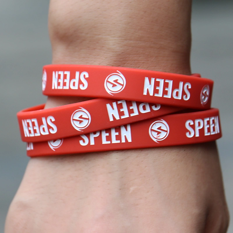 Popular Promotional Rubber Silicone Event Custom Thin Wristbands
