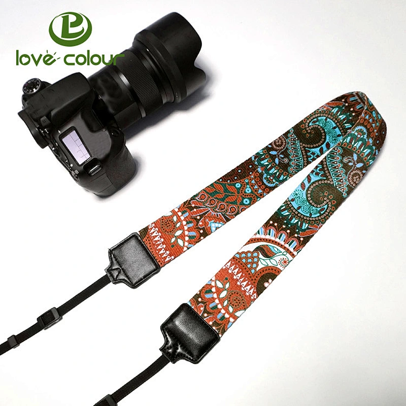 Custom Colorful Adjustable Polyester Cute National Camera Strap