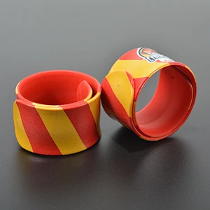 Popular custom make blank wrist bands slap bracelets