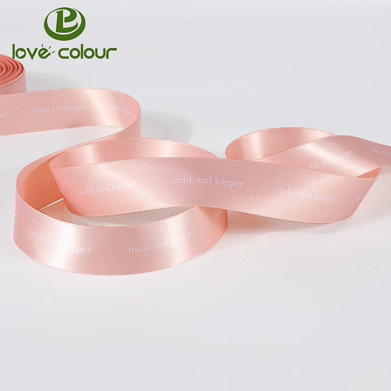 Custom bright color satin ribbon for gift