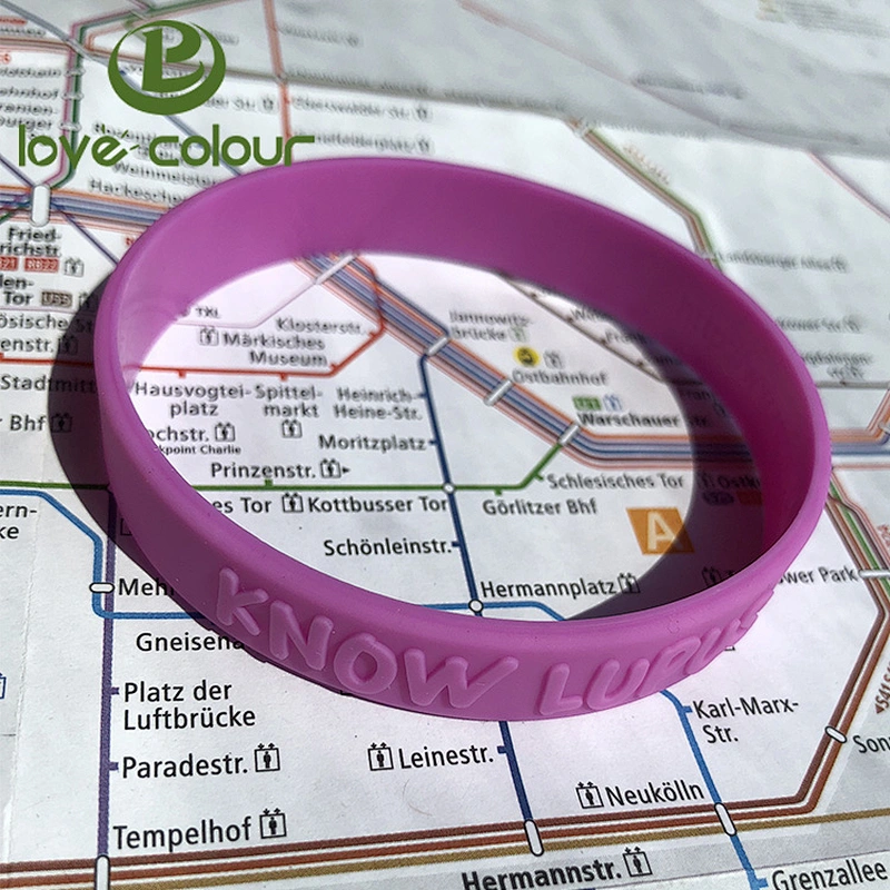 Custom different color silicon wrist band silicone bracelet