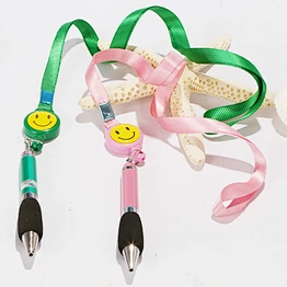 Promotional polyester custom pen holder neck lanyard