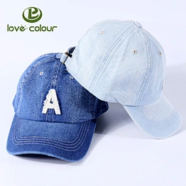 Custom Unisex Blue Cotton Baseball Hat Sports Cap with Factory Price