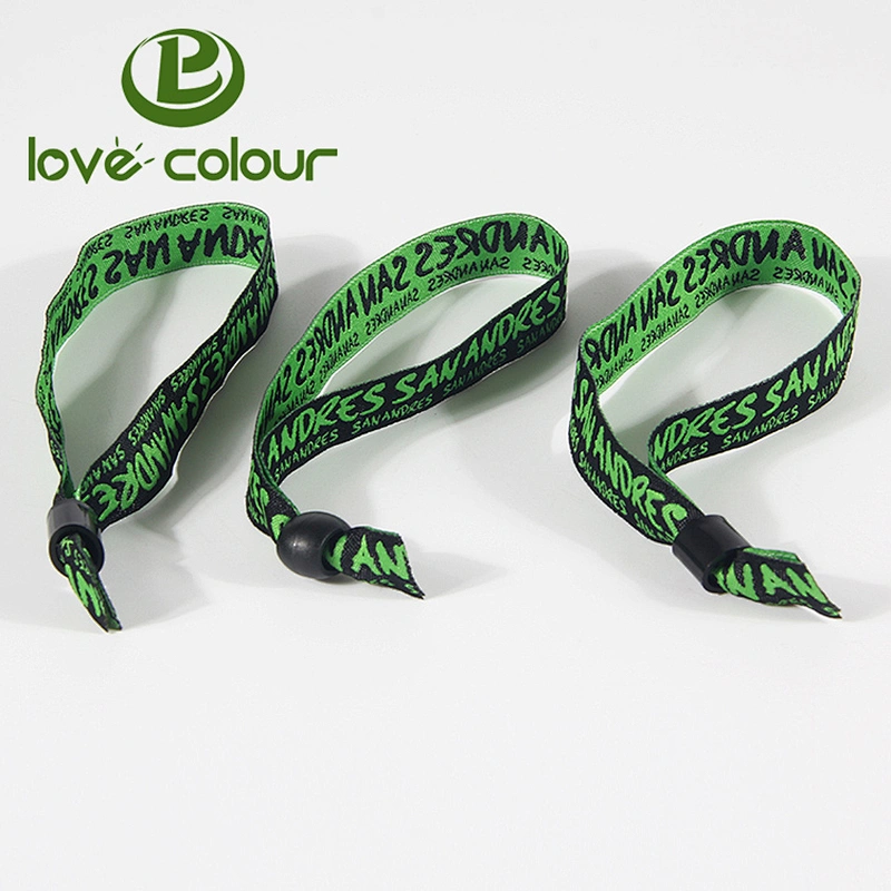Factory Price custom cheap polyester fashion fabric wristbands bracelet