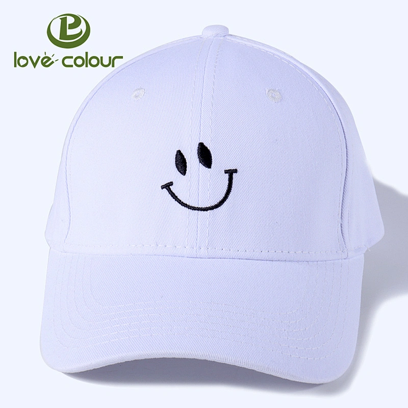 Promotional Bulk White Color Embroidery Logo Baseball Cap Custom