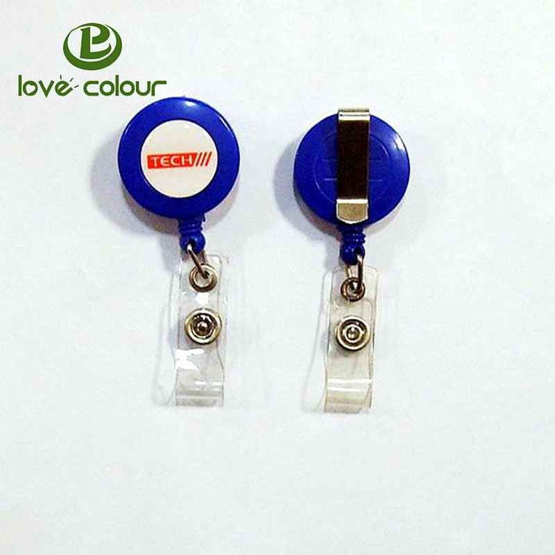 Retractable badge reel for ID card holder/plastic badge holder reel