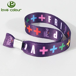 Popular polyester custom dye sublimation printed wristbands for events