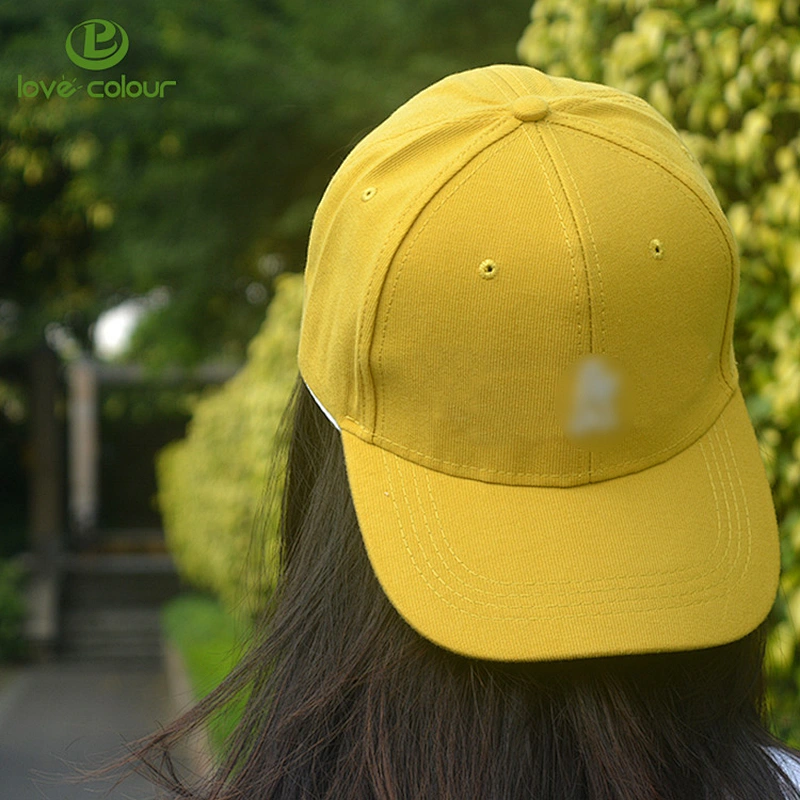 OEM cotton promotional baseball cap with custom logo