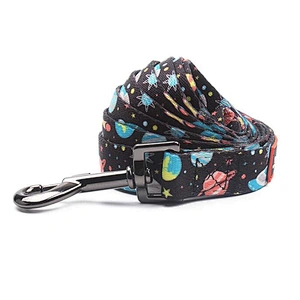 Wholesale heavy duty polyester custom light weight portable heat transfer printed dog leash