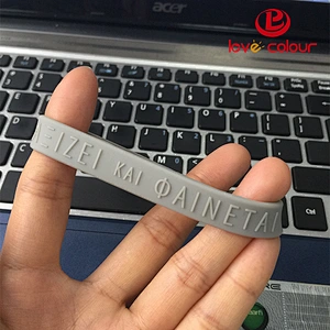 Eco-friendly custom recycled silicone wristband bracelet for team
