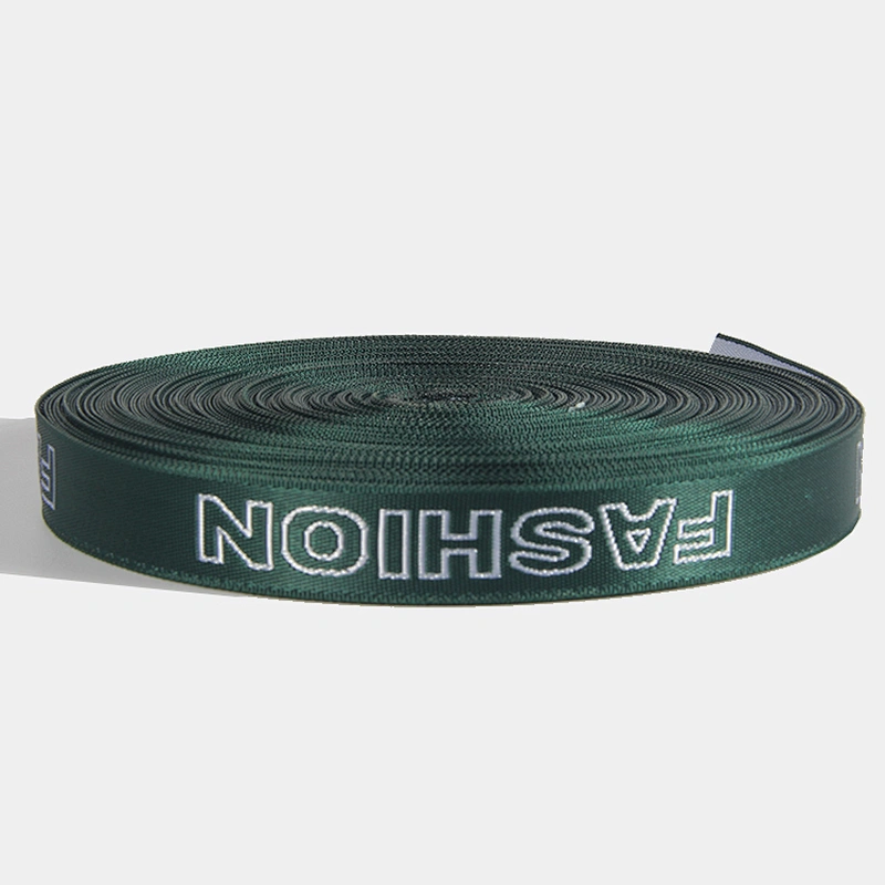 Factory custom high quality polyester webbing belt with woven logo