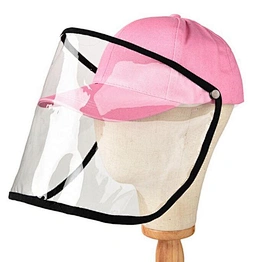 New custom outdoor baseball caps with removeable transparent wind proof face shield