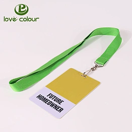 Cheap custom solid color neck id lanyard with fancy holder