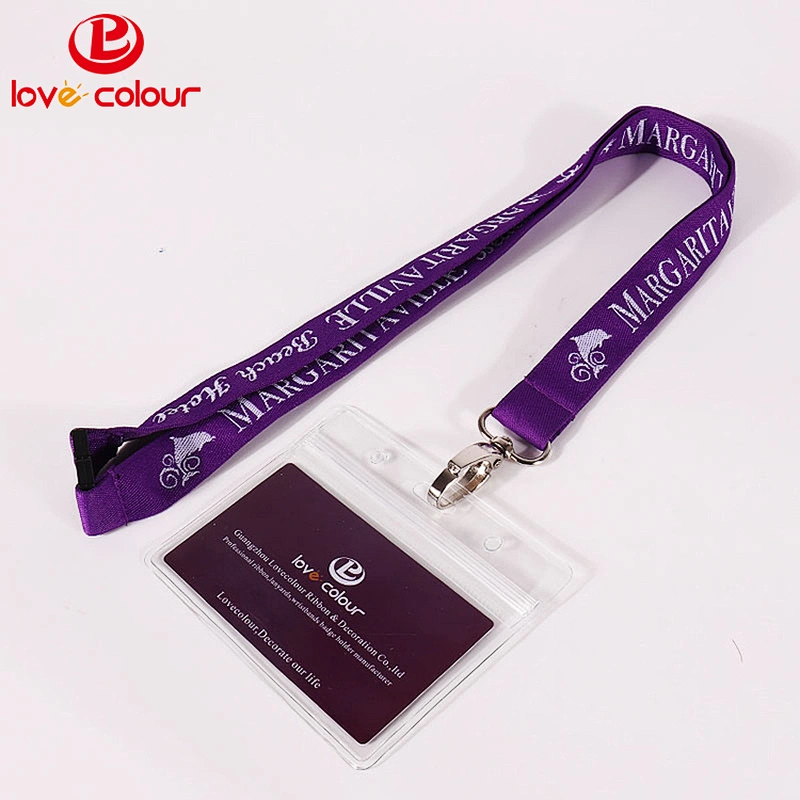 Custom Polyester Safety Lanyards Colorful Neck Strings with Nametag Holder