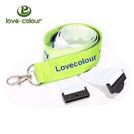 Custom design your own personalized key lanyards polyester strap for company event