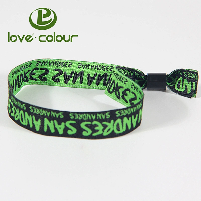 Factory Price custom cheap polyester fashion fabric wristbands bracelet