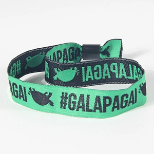 Fashion custom fabric polyester wristband for VIP