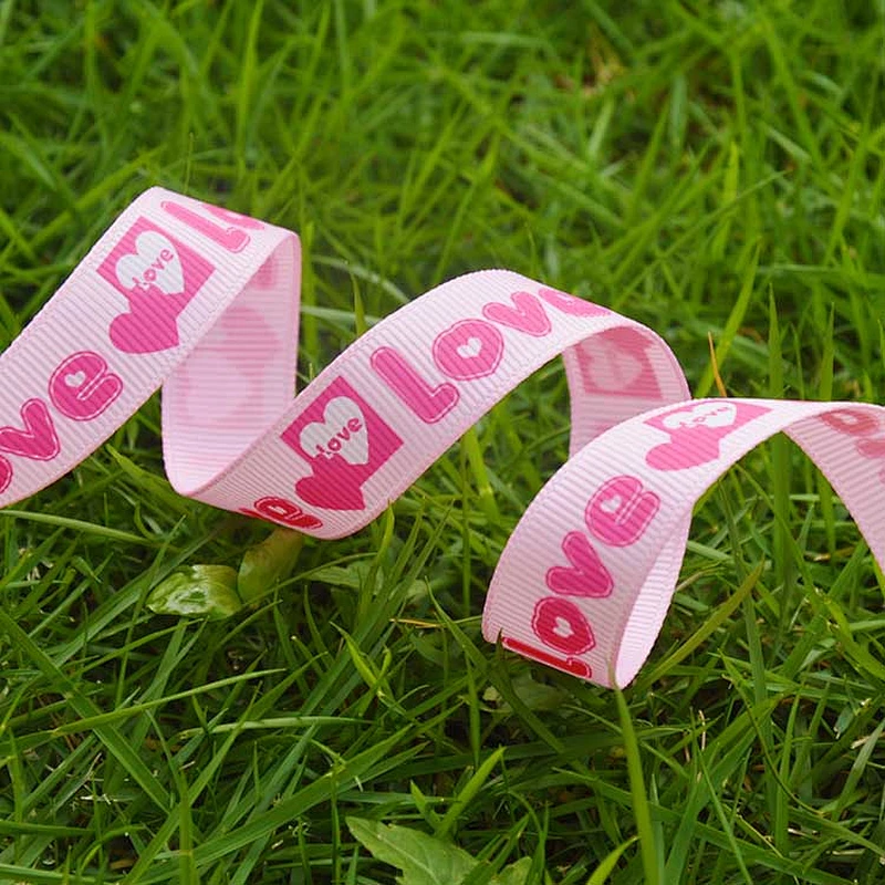High quality cake decorating ribbon,polyester custom printed grosgrain ribbon