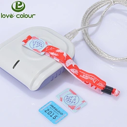 Professional factory design woven rfid bracelets for wholesale
