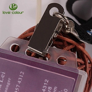 Hot custom plastic badge holder for ID card