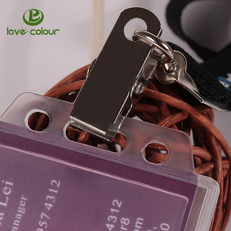 Hot custom plastic badge holder for ID card