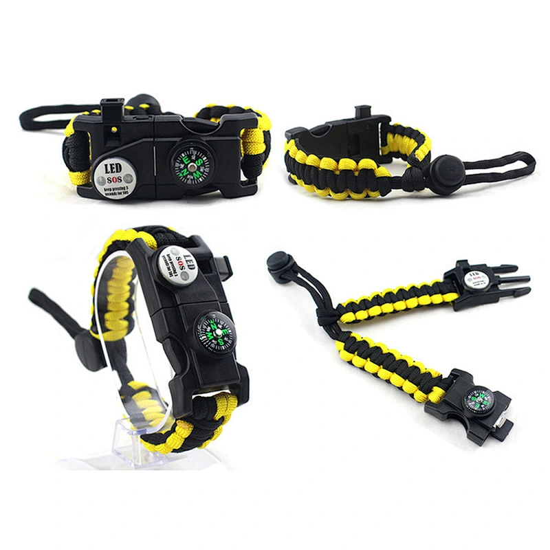 Outdoor Camping Adjustable LED Light Emergency Bracelet