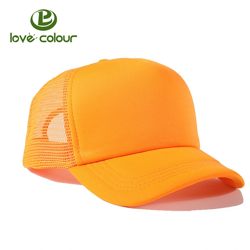 Promotional price custom red mesh baseball caps from lovecolour