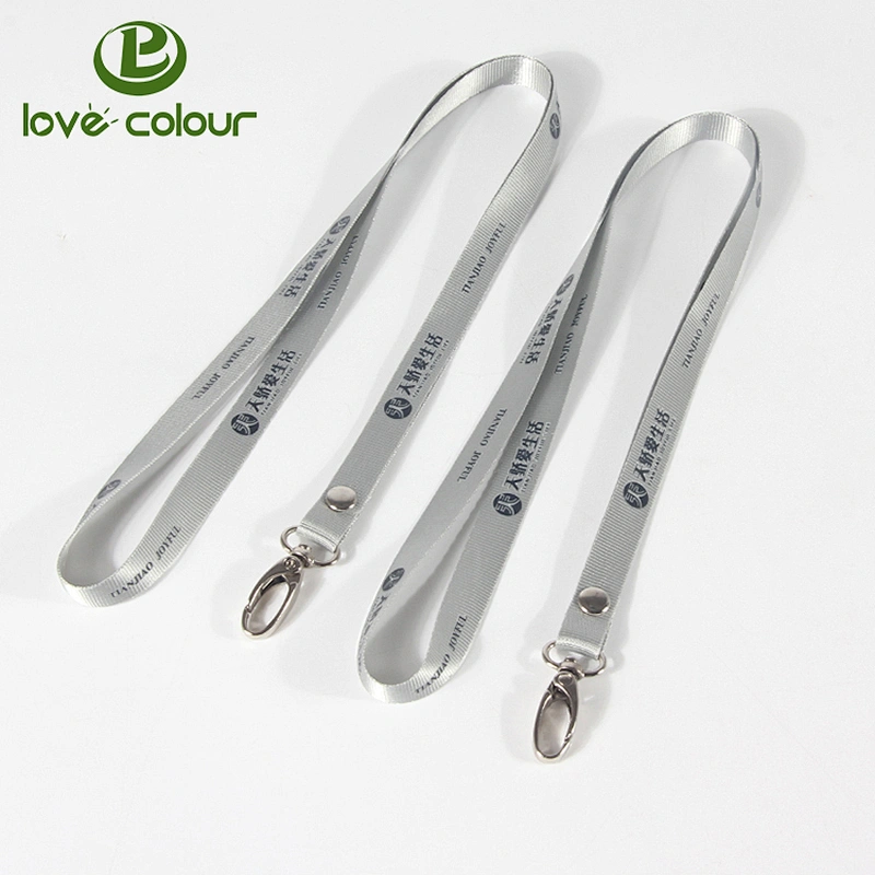 Custom Promotional Polyester Purple Flat Plain Lanyard With Swivel Hook