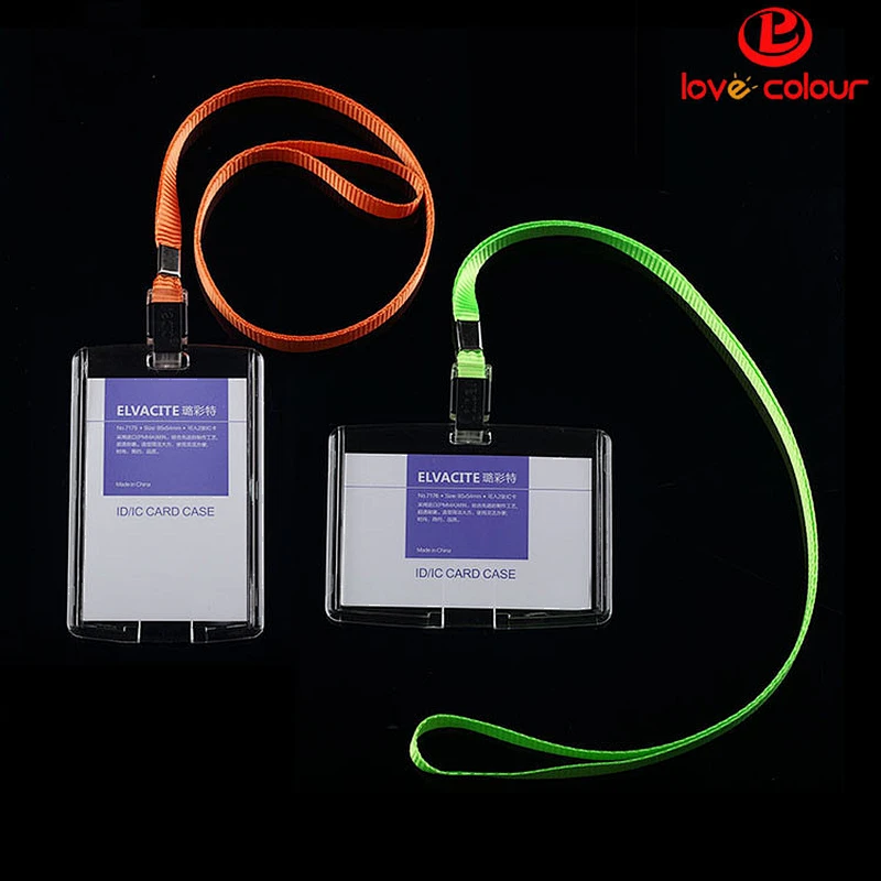 Promotional identity card holder and lanyard