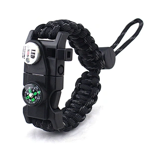 Functional Emergency Survival Tactical Bracelets for Camping Climbing Theme Party Outdoor Activities Favor