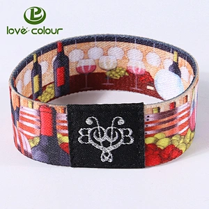 Guangzhou lovecolour company unique design custom elastic wristband