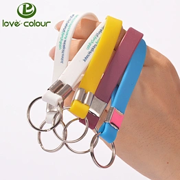 Factory price custom rubber keychain for promotion