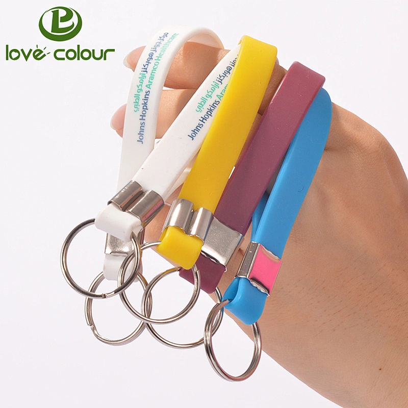 Factory price custom rubber keychain for promotion