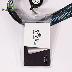 PVC vinyl id badge holder for events