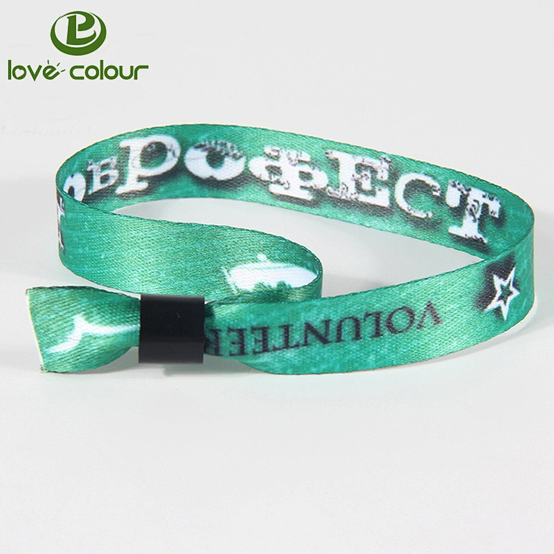 Polyester sublimation printing wristbands bracelet for promotional gift