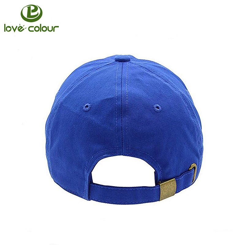 Custom Fashion Stylish Black 6 Panel Baseball Cap New Blank Plain Cotton Sport Hats With Metal Buckles