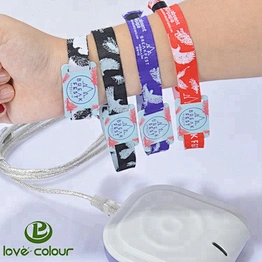 Polyester Custom wrist band /access control fabric rfid wristband